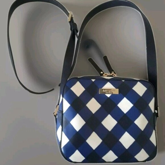 Kate Spade NY Gingham Crossbod Bag. - Picture 1 of 10